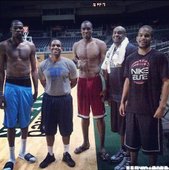 Kevin Durant & Serge Ibaka在邁阿密接受訓練