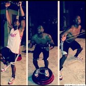 Dwyane Wade進行自主訓練