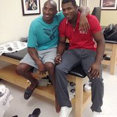 Yasiel Puig與Kobe合影