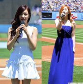 太妍、Tiffany分別演唱韓國和美國國歌