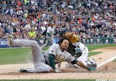Coco Crisp 滑壘取分失敗