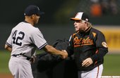 Mariano Rivera和金鶯總教練Buck Showalter