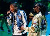 表演彩排Pharrell Williams,Snoop Dog