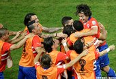 Jorge Valdívia第14分鐘攻進第二球
