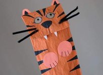 Tiger Paper Bag Puppet