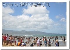 沙灘上的人潮