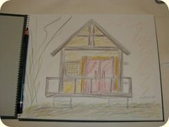 迷你木屋_粉彩筆1