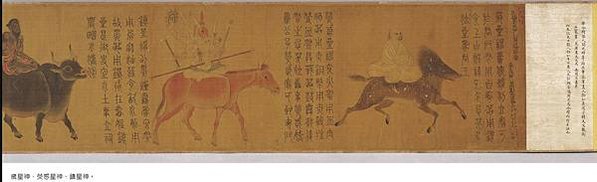 《五星二十八宿神形圖》丁觀鵬/「二十八宿」 ， 源於道教文化