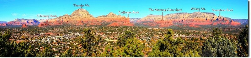 A Panorama from the Airpost Mesa upper scenic overlook