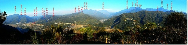 牛轀轆山山頂展望(北-東-南) 1-1