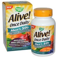 Nature%5Cs Way, Alive! Once Daily, Men%5Cs 50+ Multi-Vitamin, 60 Tablets.jpg