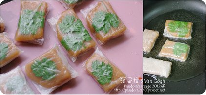 年糕春捲。作法