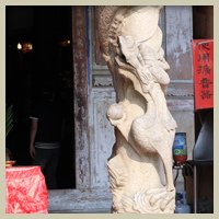 龍柱/三停九似/鹿港龍山寺(國家一級古蹟)/降龍與升龍常常結