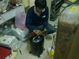 更換10RT壓縮機