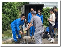 04-於幼獅工業區放流池實施微生物及藻類採樣