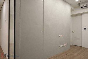 03.室內設計,新成屋設計,隱藏電視牆,超耐磨木地板-01