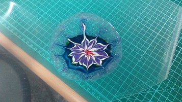 彩繪玻璃貼 放射5