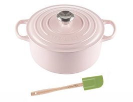 【PChome 24h購物】【LE CREUSET】典藏圓形鑄鐵鍋+ 耐熱矽膠小鏟