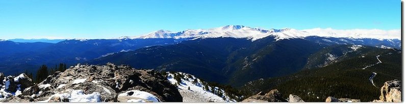 Overlooking southeast to west from the summit of Chief Mountain 2