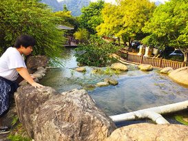 池塘,巧克力雲莊,門口景觀,大湖打卡景點