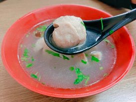 貢丸近照,大湖貢丸湯,大湖巷弄美食