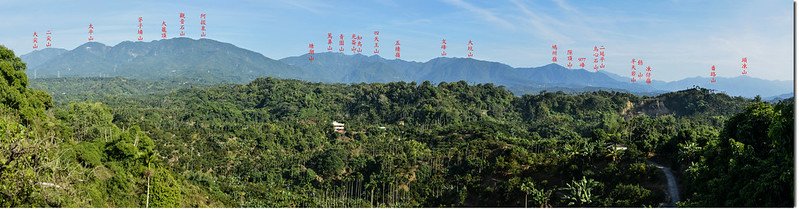 竹崎木柵寮山東北~東南眺群山 2-1