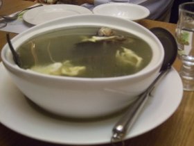 魚湯！還有蛋跟澎湖海菜
