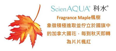 ScienAQUA科水 為你敷上世界國花~加拿大Maple楓樹