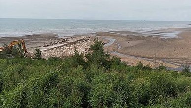 ［桃園旅遊］永安望海巷草地、永安漁業市場、觀音菩薩雕像，永安