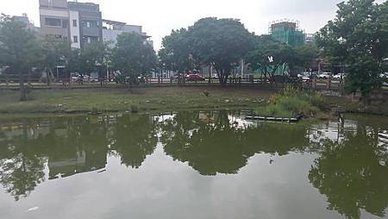 [新竹旅遊]靴子型形狀的湖心公園，以埤塘為核心的綠地，王爺壟