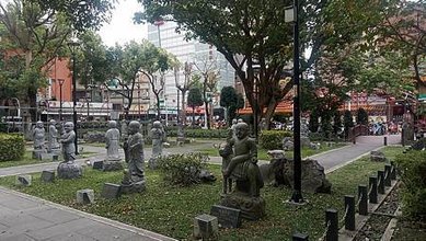 [新北旅遊]接雲寺附屬公園柏壽公園，這裡是南雅夜市商圈重要夜