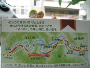 嵯峨野 トロッコ 小火車羊羮3.bmp