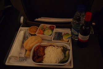 20121206-009. 華航飛機晚餐