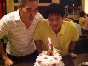 兩位壽星─花枝與史汀奇‧愛德華 (2009.7.8)