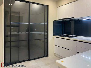 09.室內設計,老屋翻新,超耐磨地板,系統櫃設計,廚房設計-01