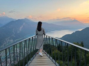 【瑞士】Harder Kulm 哈德昆觀景台~ Interl