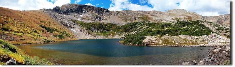 panorama of arapaho lake 2