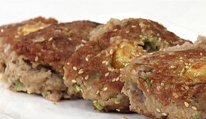 芋香蔥肉餅