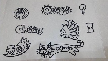 玻璃彩繪貼 刺青透明