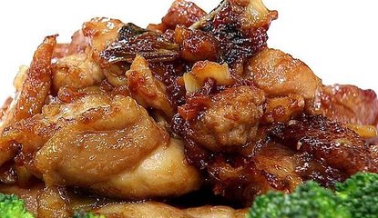 青花菜燒雞腿