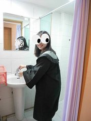 嘉泉大學的衛浴設備採用乾濕分離