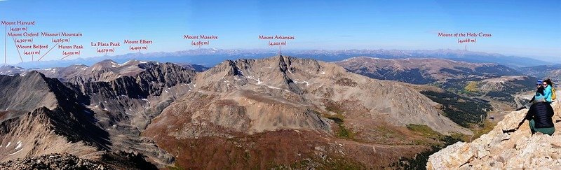 Looking west at Mountain from Mount Democrat&apos;s summit 2_副本