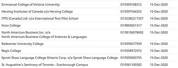 加拿大留學生豁免入境院校名單出爐 4