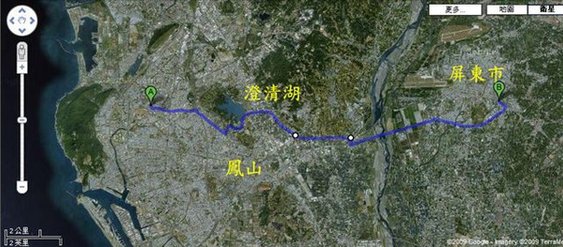 Cycling 高雄to屏東 標示地名.jpg