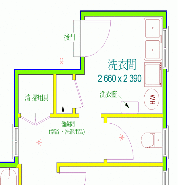 洗衣間放大