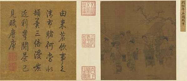 茶文化/宋劉松年攆茶圖/《鬥茶圖》元代趙孟元代鬥茶。鬥茶興起