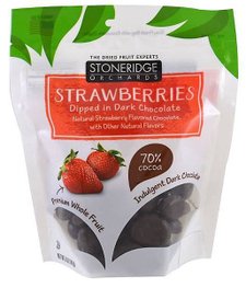 Stoneridge Orchards, 草莓，蘸黑巧克力-iherb推薦必買-使用iherb code還可以有5%優惠