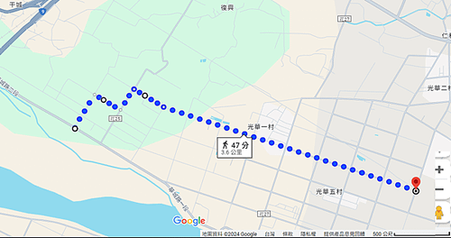 鯉魚潭、七星潭兩潭自行車道踏查記錄04-城中二街到道班休息站