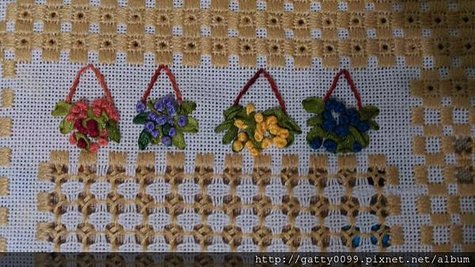 花店 hardanger刺繡與緞帶繡-左上