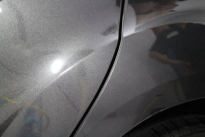 鍍膜後修補車輛示意圖